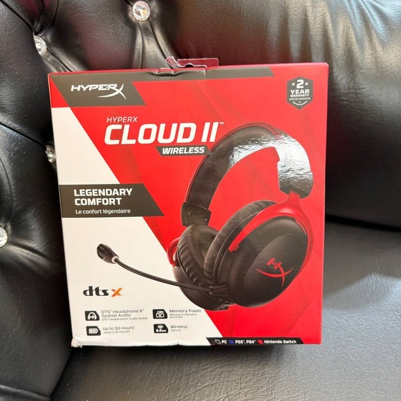 HyperX Cloud II Wireless Gaming Headset New Black PS5, PS4, PC